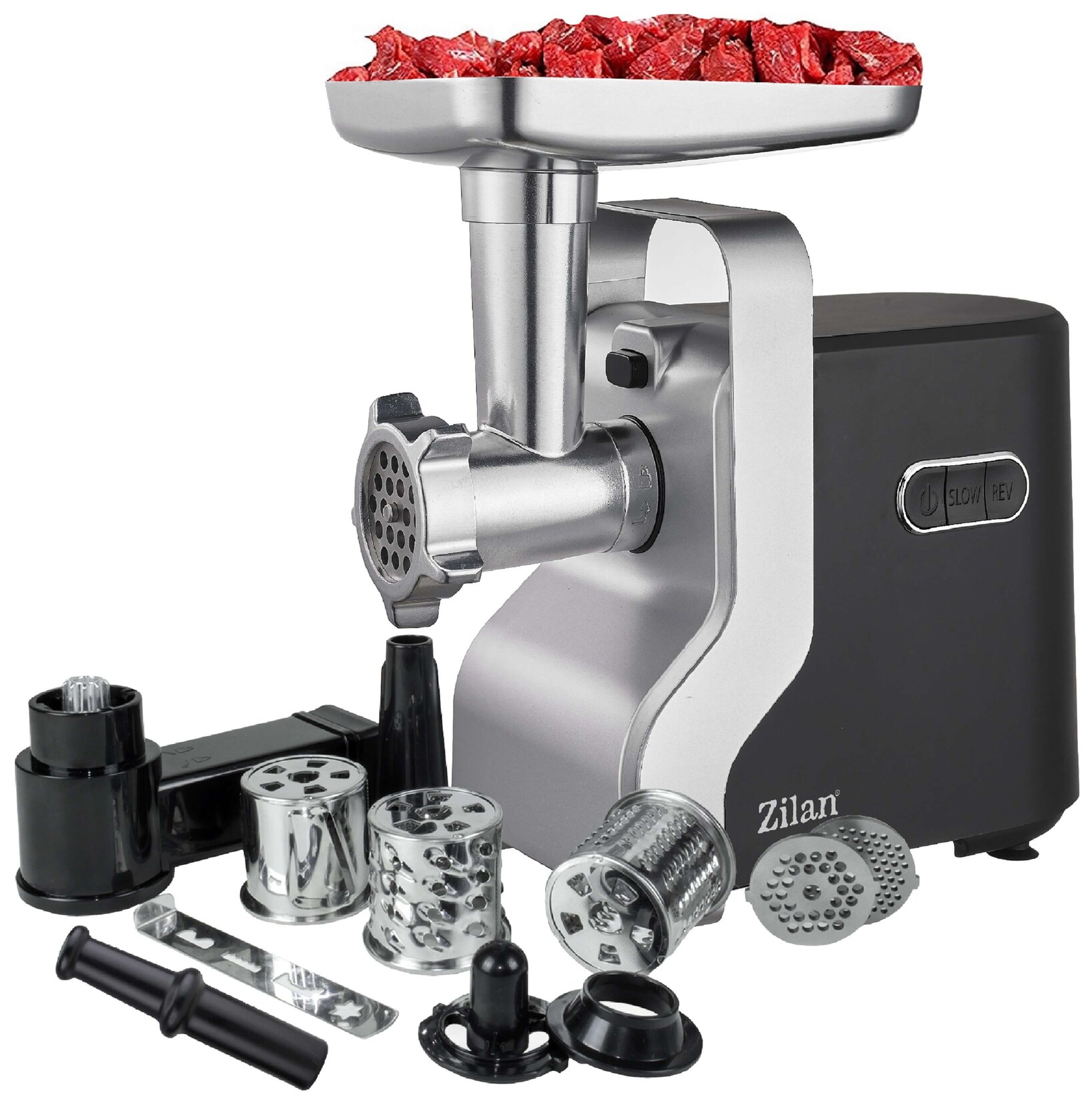 Zilan 9 in 1 Fleischwolf Elektrischer Fleischwolf 9 Aufsätze 2100W