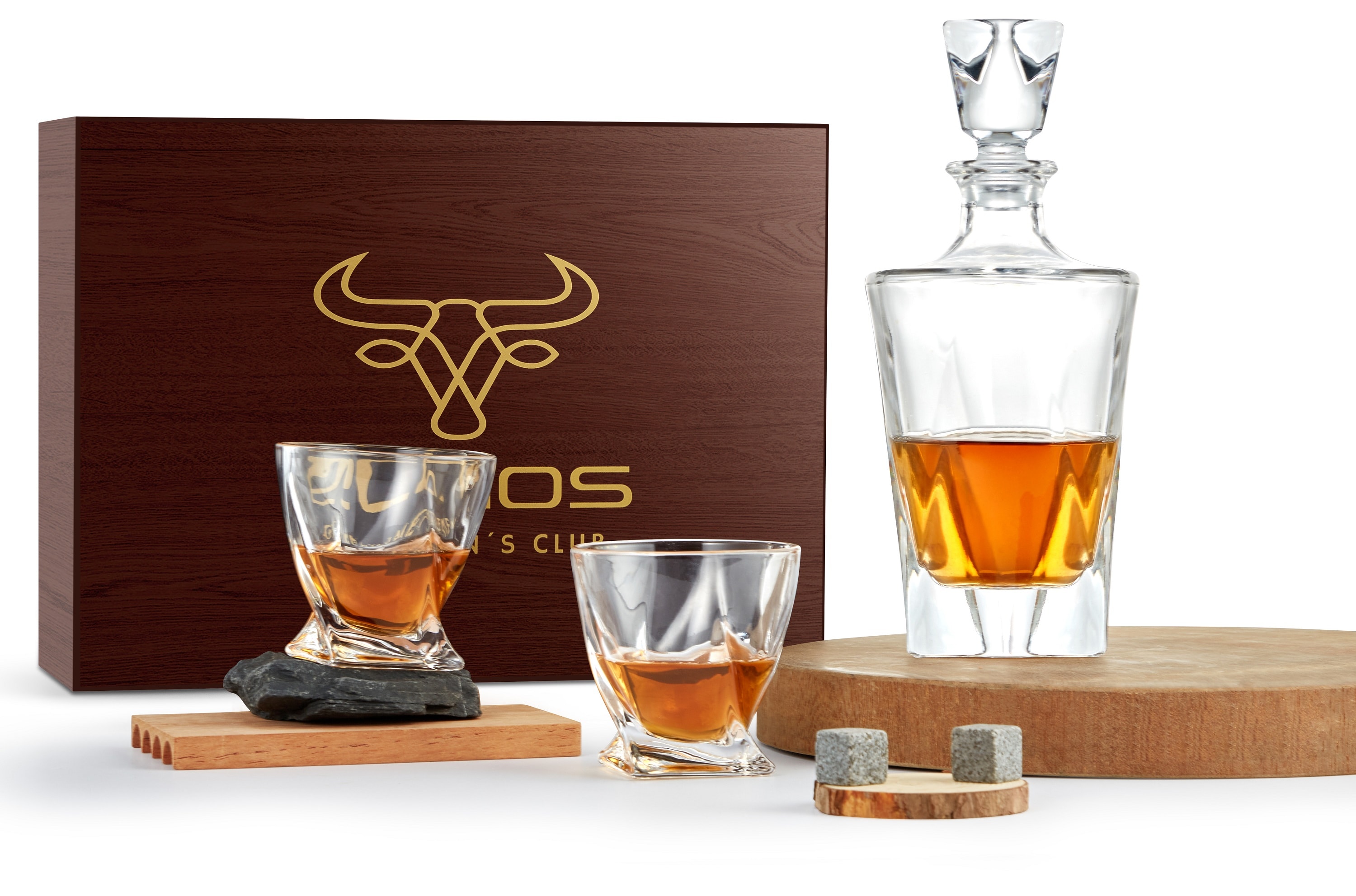 Echos Whiskyset Geschenkset Whiskygl&auml;ser 7-Teiliges Whiskeyset - Bild 1