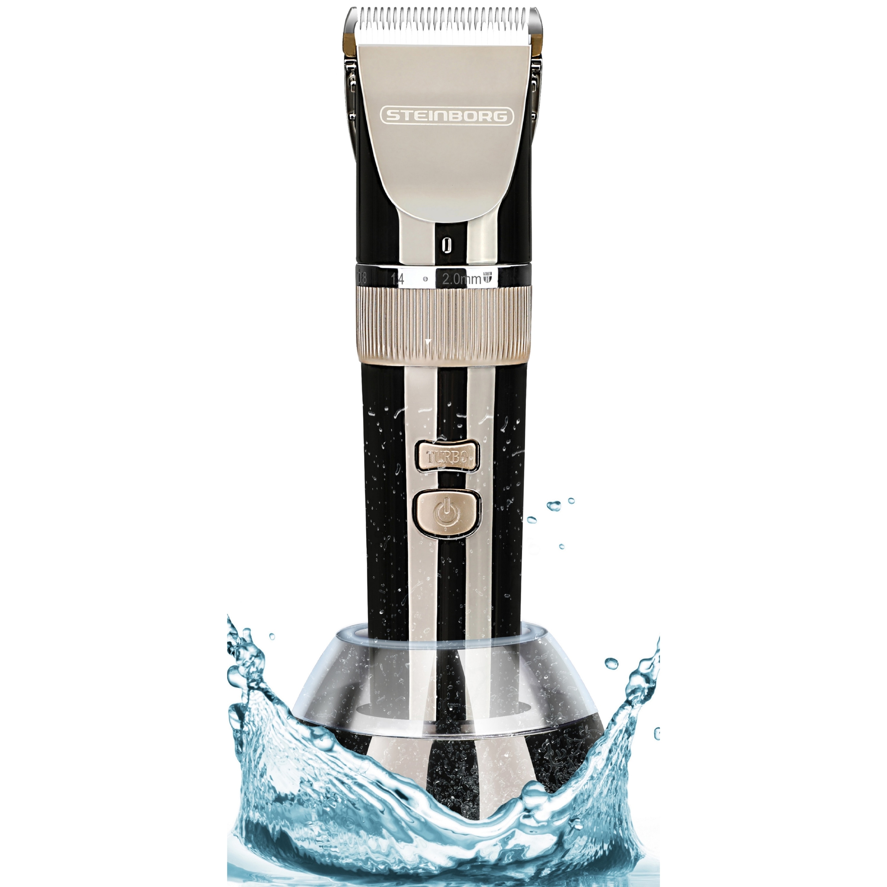 Steinborg Keramik Haarschneider 4 Aufs&auml;tze 240 min Laufzeit 3 Stufen - Bild 1