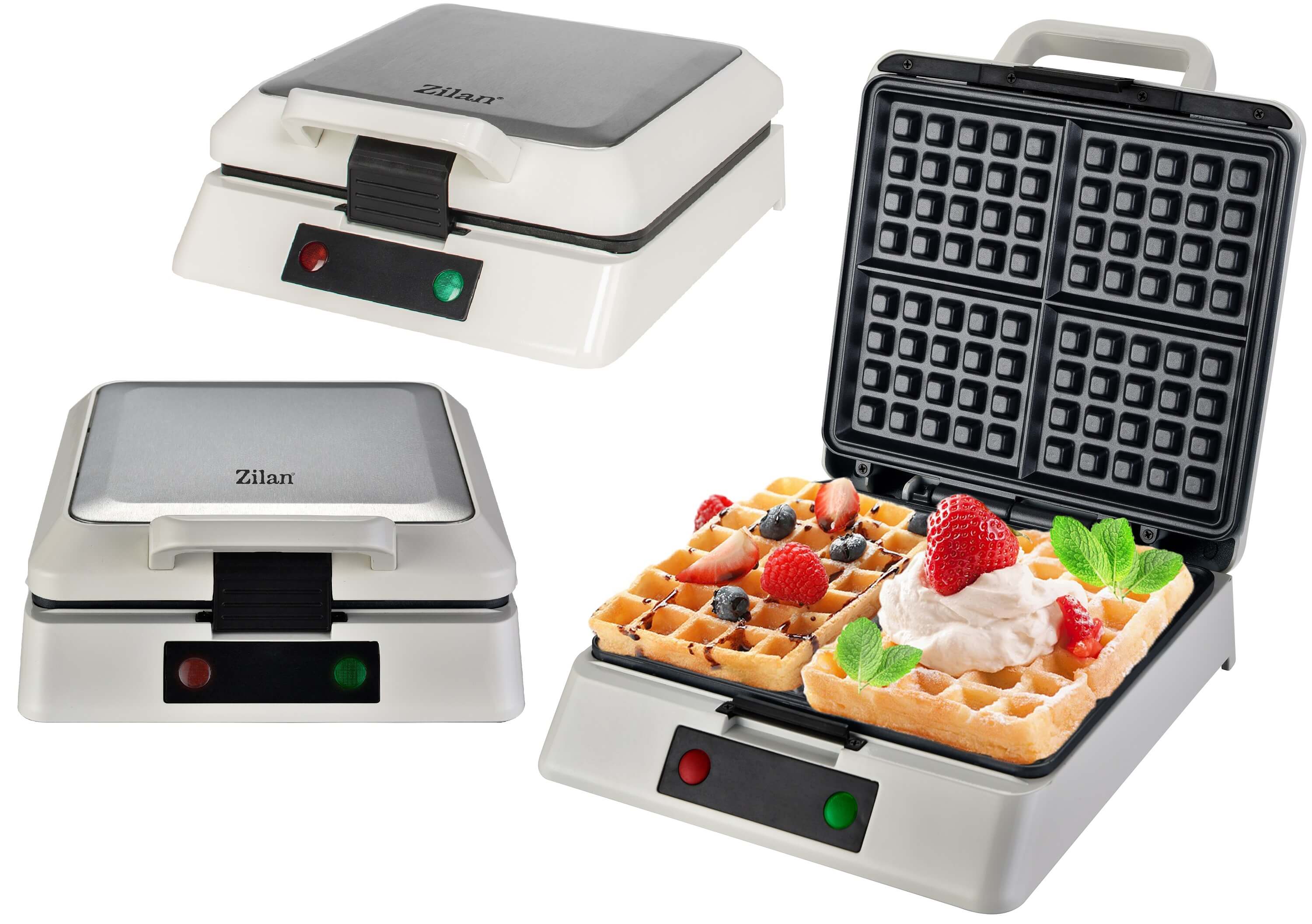 Zilan Waffeleisen Cool-Touch-Technologie Antihaftbeschichtung 1200W - Bild 1