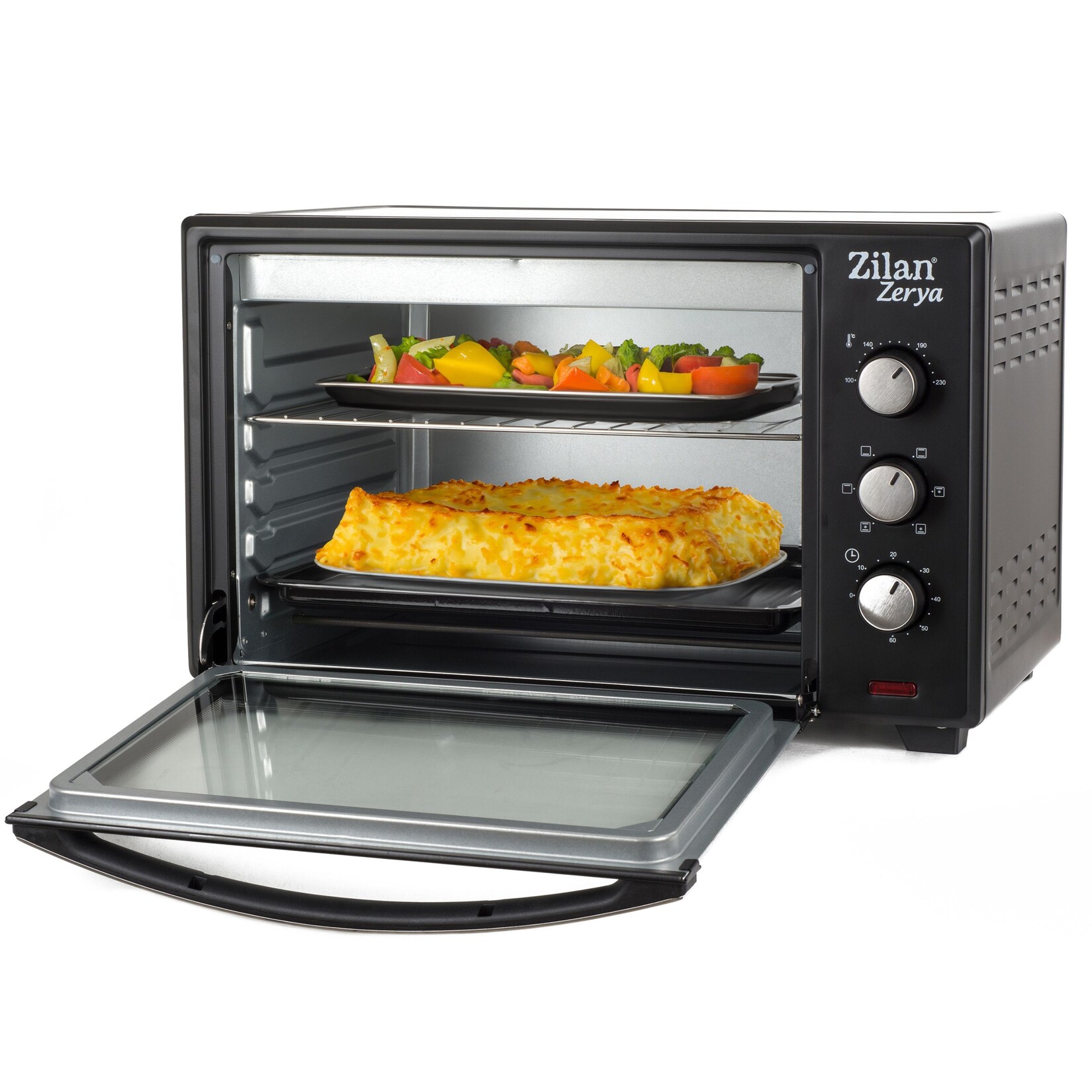 Zilan Minibackofen 45 Liter Konvektion 60 min Timer 100-230°C 2000W | 06423154023727