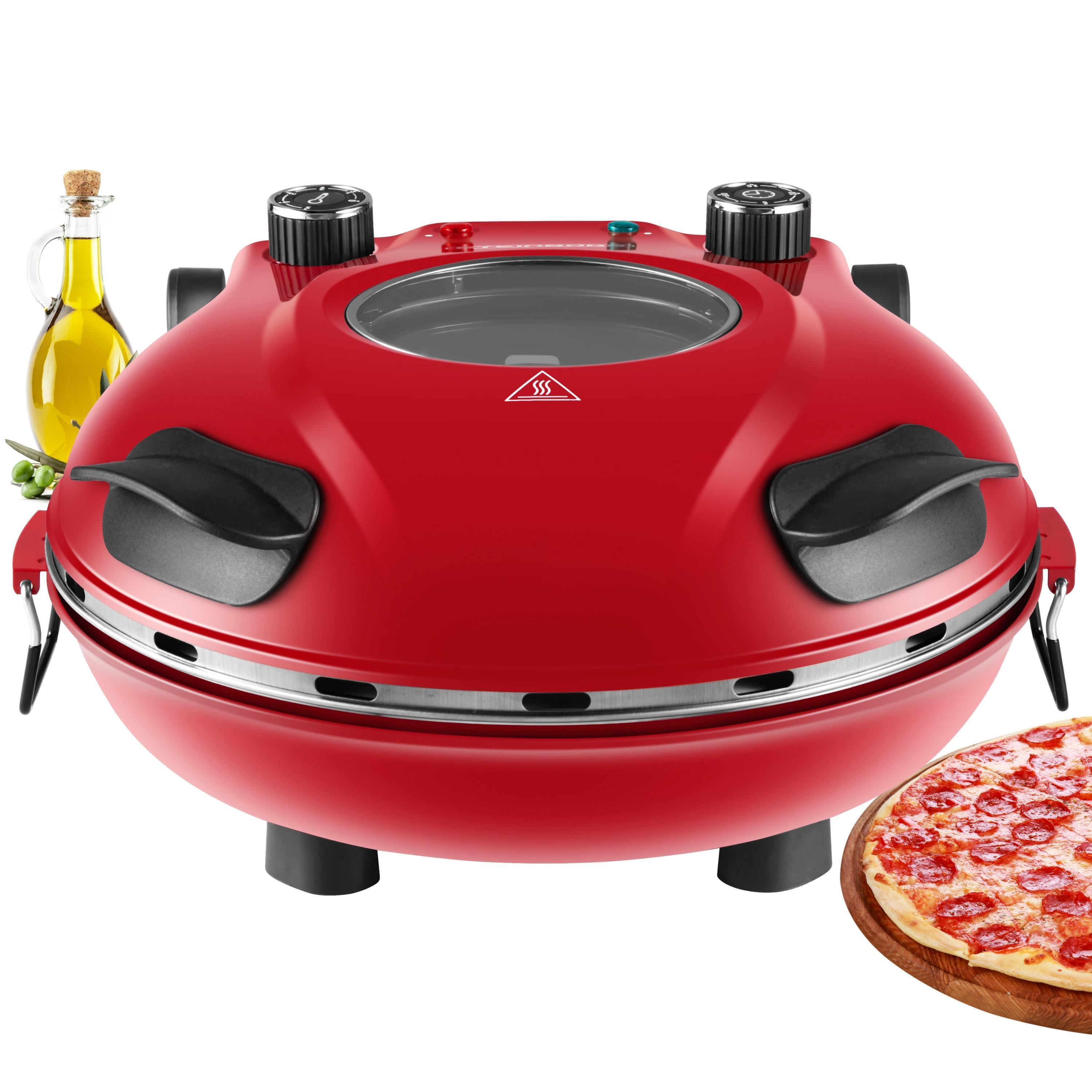 Steinborg Pizzaofen elektrisch mit 32 cm Pizzastein 1200W - Bild 1