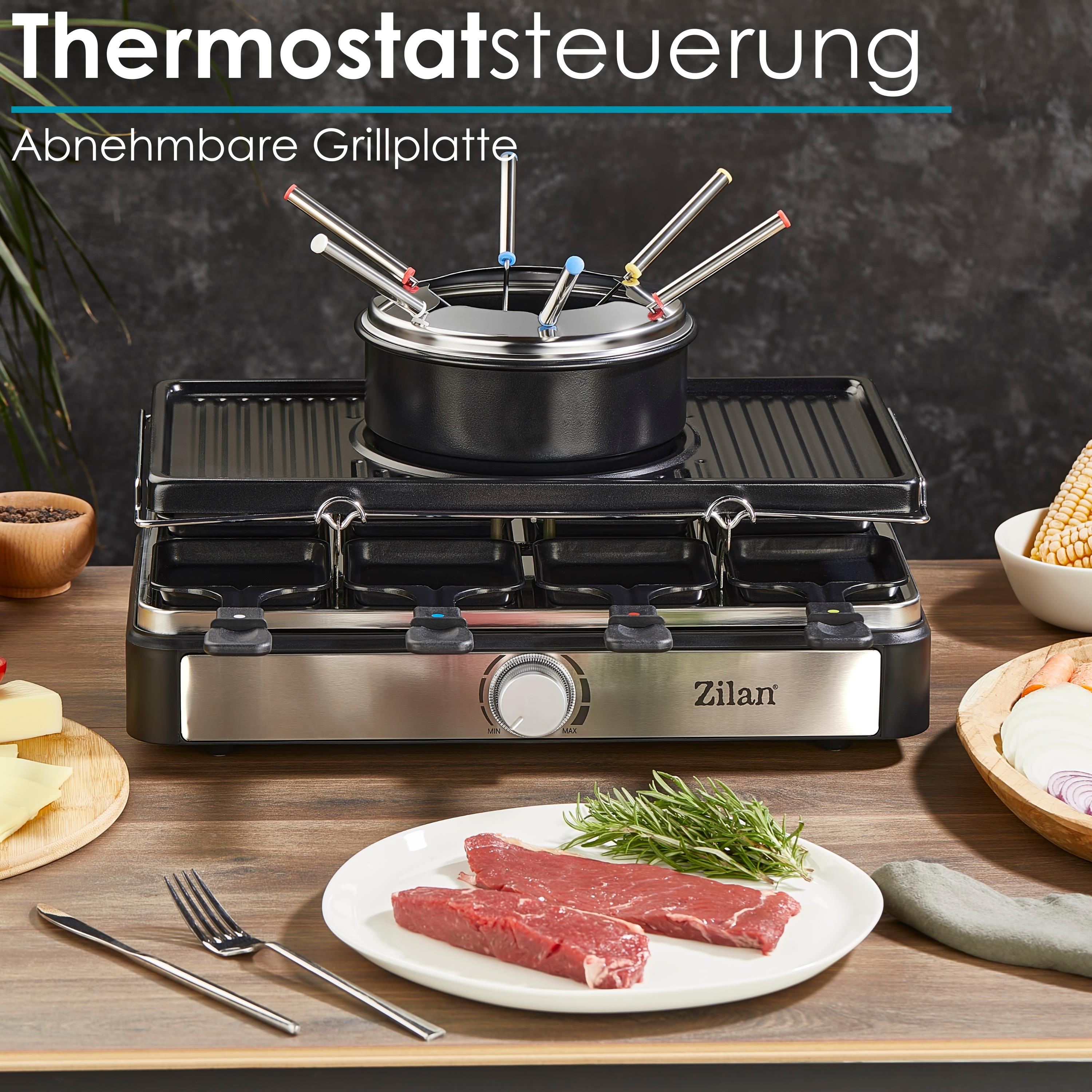 Silvercrest Kombi Raclettegrill Und Fondue SRGF 1400 A1, Für 8 Personen - PcShop 2000