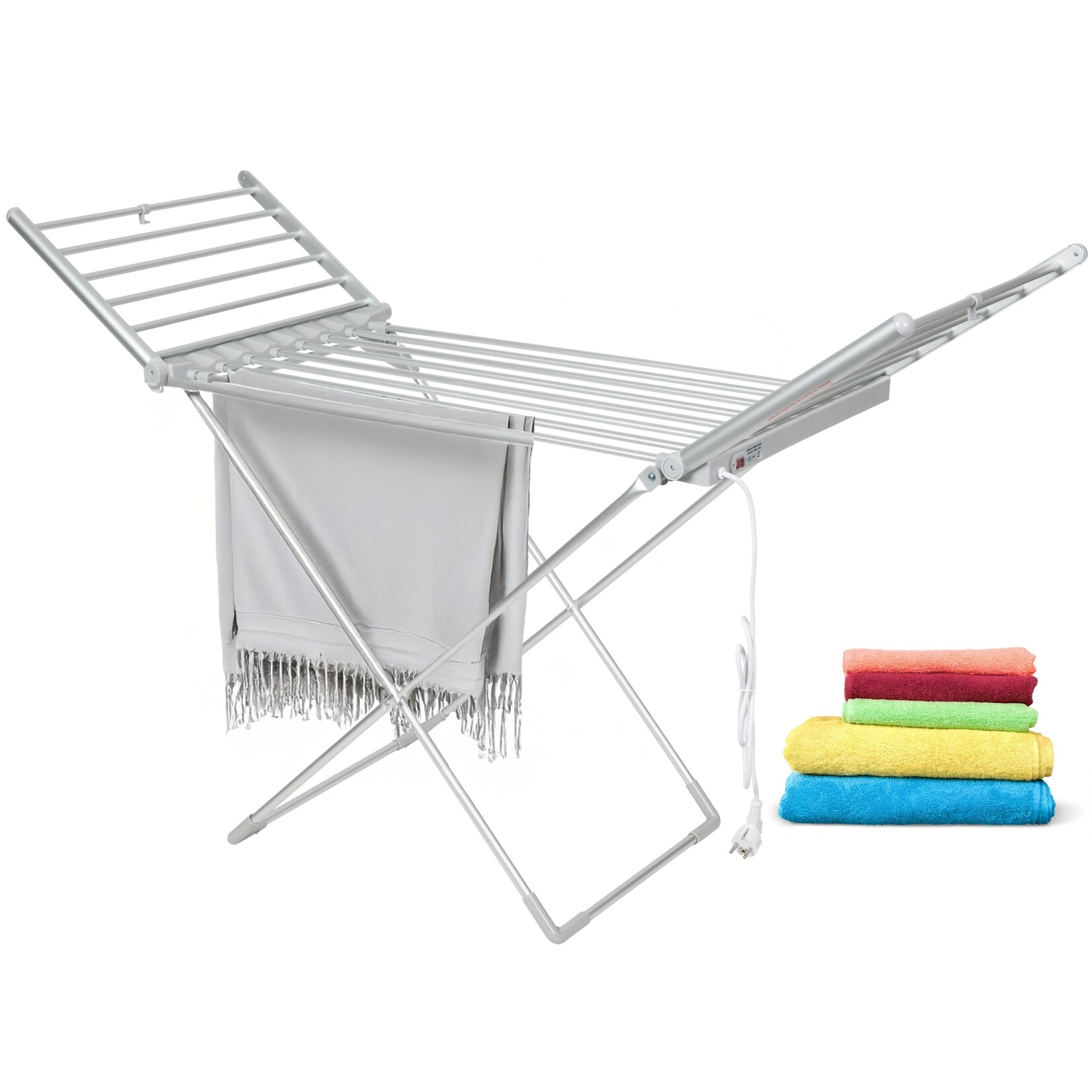 Zilan Wäscheständer elektrisch beheizbar IPx1 max. 15 kg 12 Meter