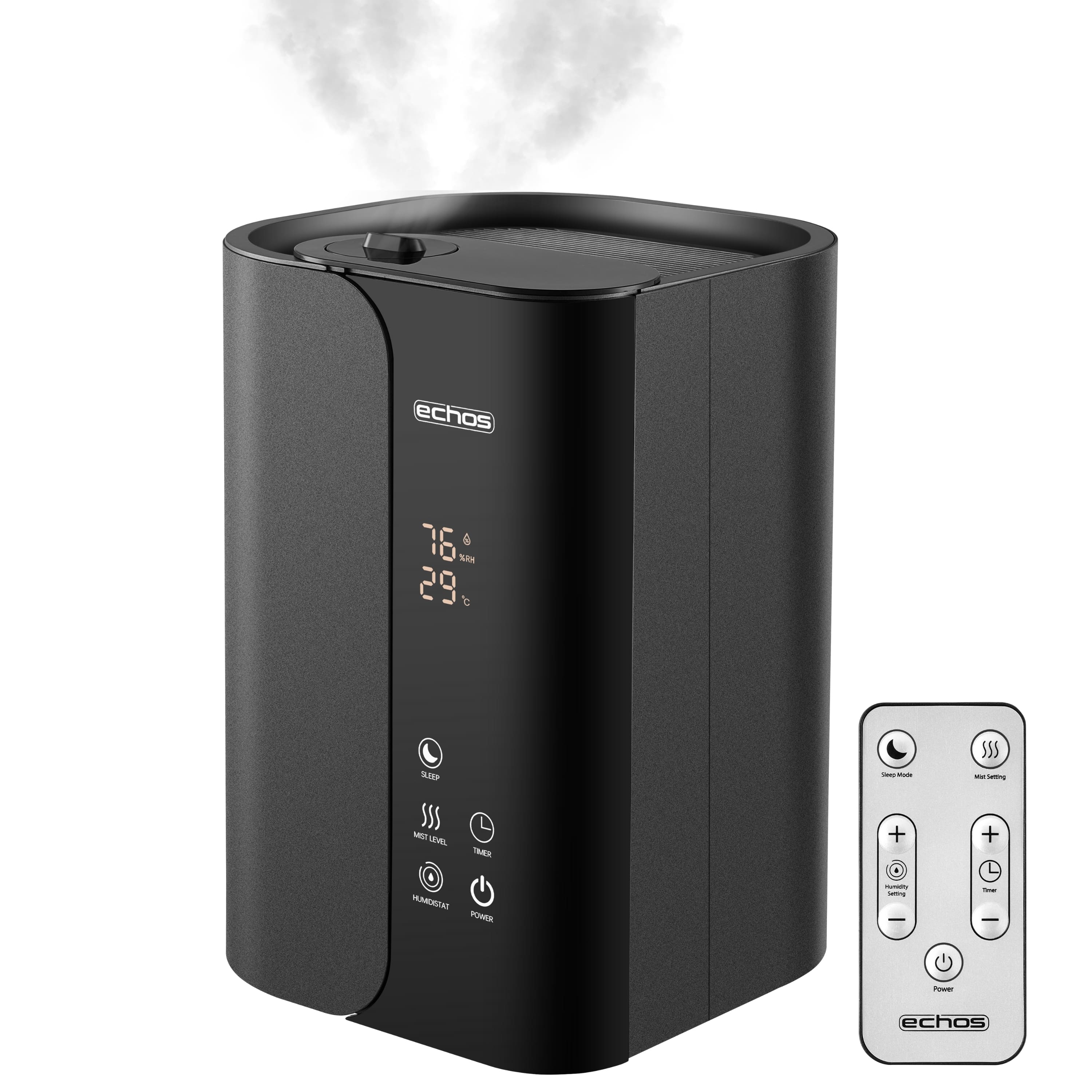 Echos Ultraschall Luftbefeuchter 5 Liter Fernbedienung  LED-Touch-Display - Bild 1