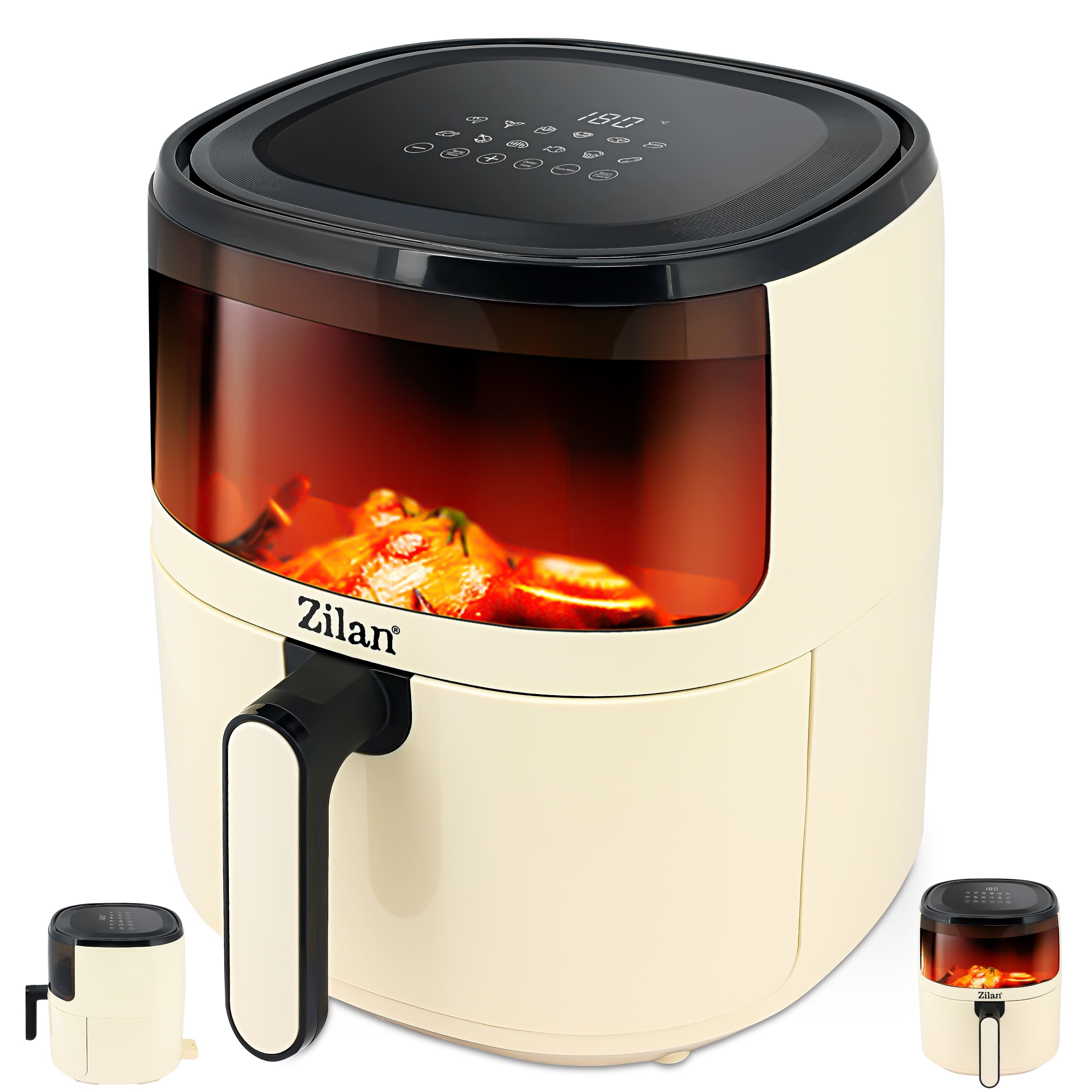 Zilan 4in1 Hei&szlig;luftfritteuse 5 Liter Timer LED-Display 1500W - Bild 1