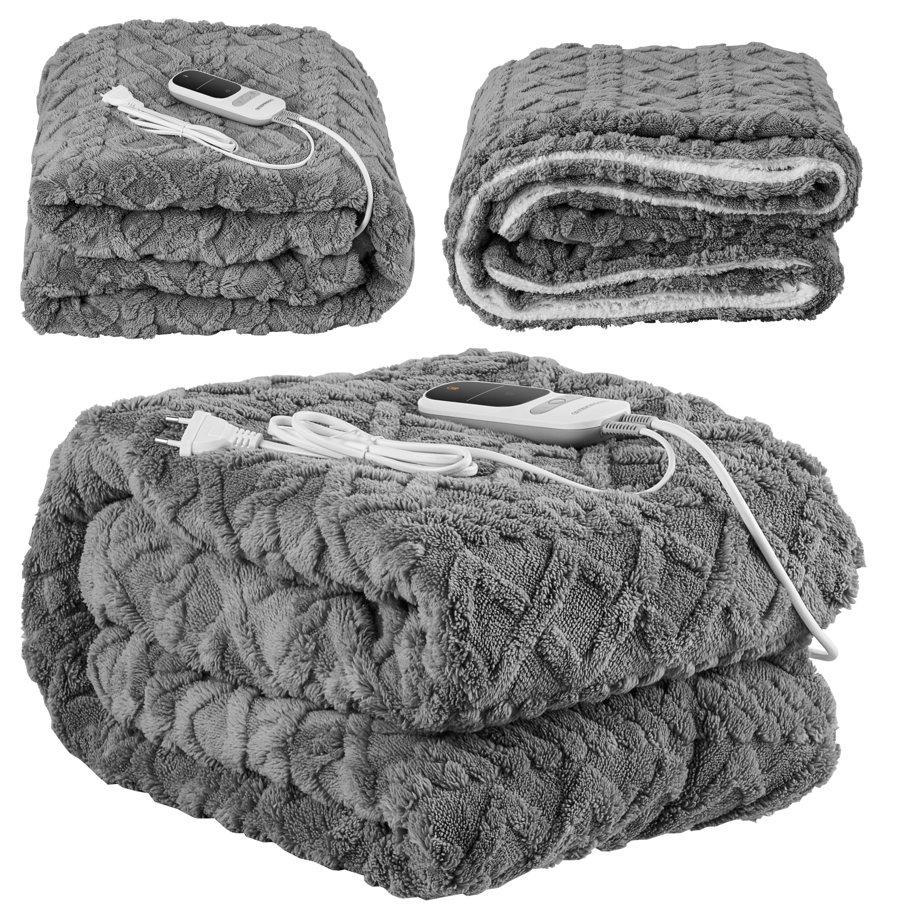 Steinborg Heizdecke 180x130cm mit Timer 9 Temperaturstufen Fernbedienung - Bild 1