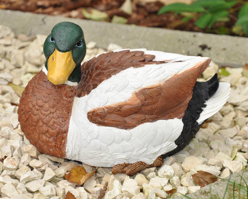 Dazikemo Dekofigur Gartenfigur Ente 22 x 14 x 14,5 cm - Bild 1