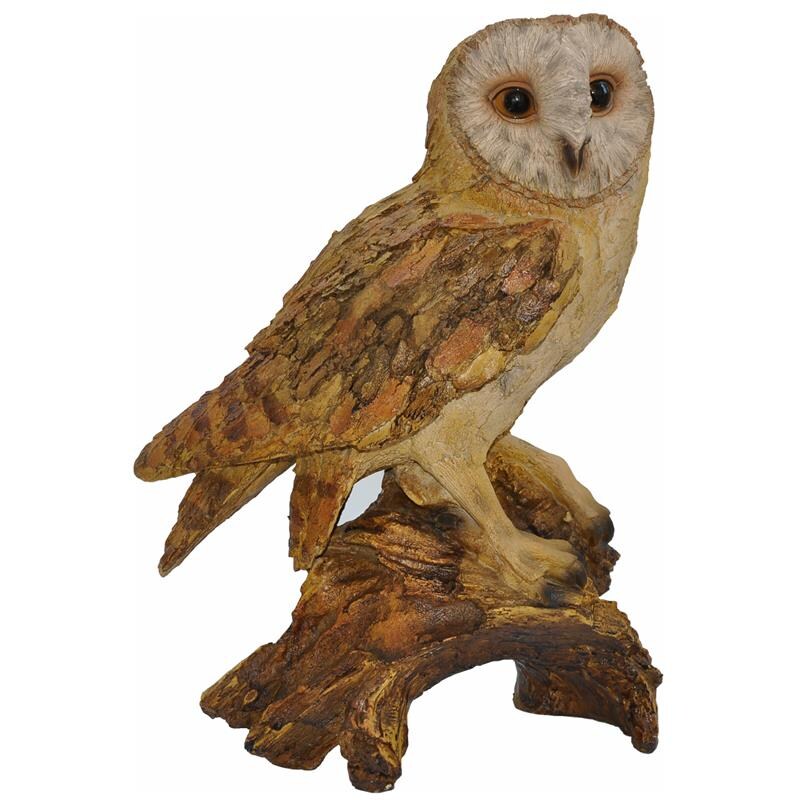 Dazikemo Dekofigur Gartenfigur Eule Holzoptik | 04251639200170