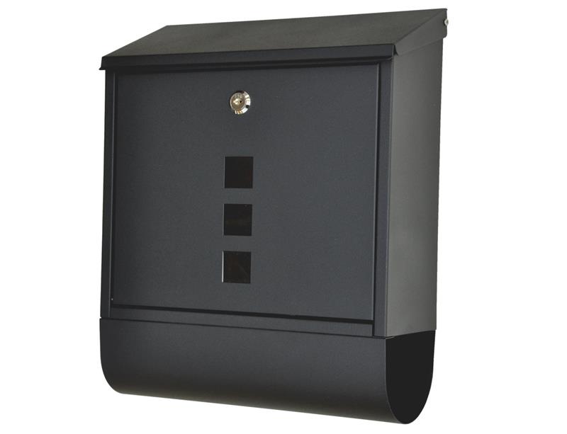 Dazikemo Briefkasten Piazza schwarz 38,5 x 30 x 11 cm - Bild 1