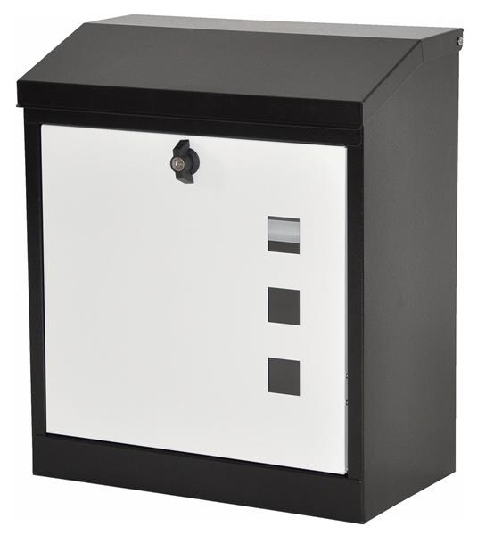 Dazikemo Briefkasten Paketbox anthrazit/weiß | 04251639207155