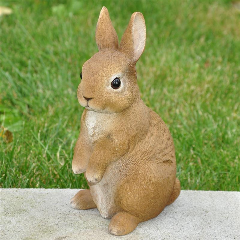 Dazikemo Dekofigur Gartenfigur Hase aufrecht sitzend - Bild 1