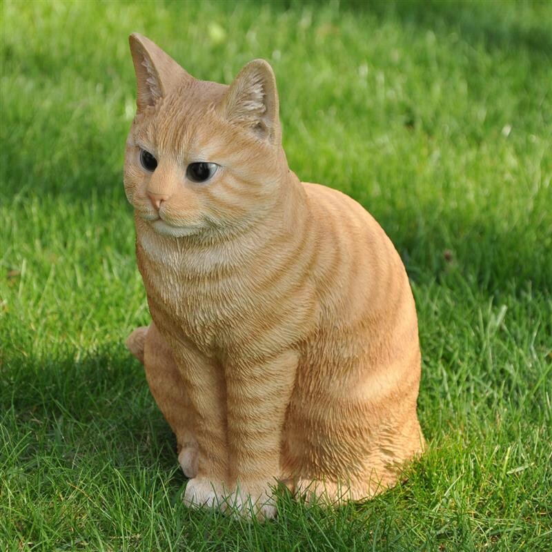 Dazikemo Gartenfigur Dekofigur Katze 29cm