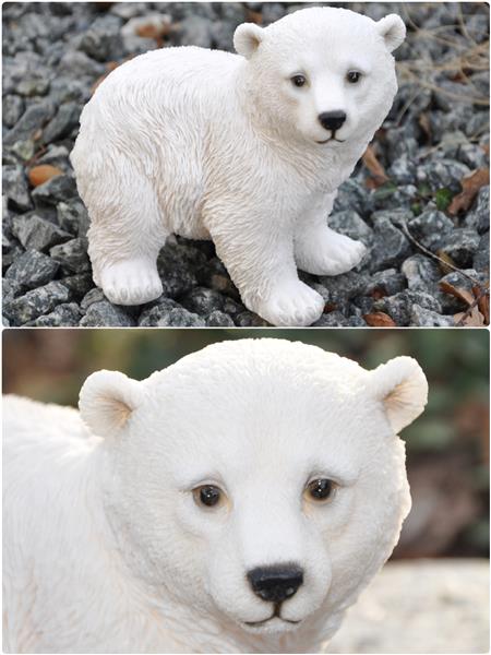 Dazikemo Dekofigur Gartenfigur Eisb&auml;r 17 x 10 x 14 cm - Bild 1