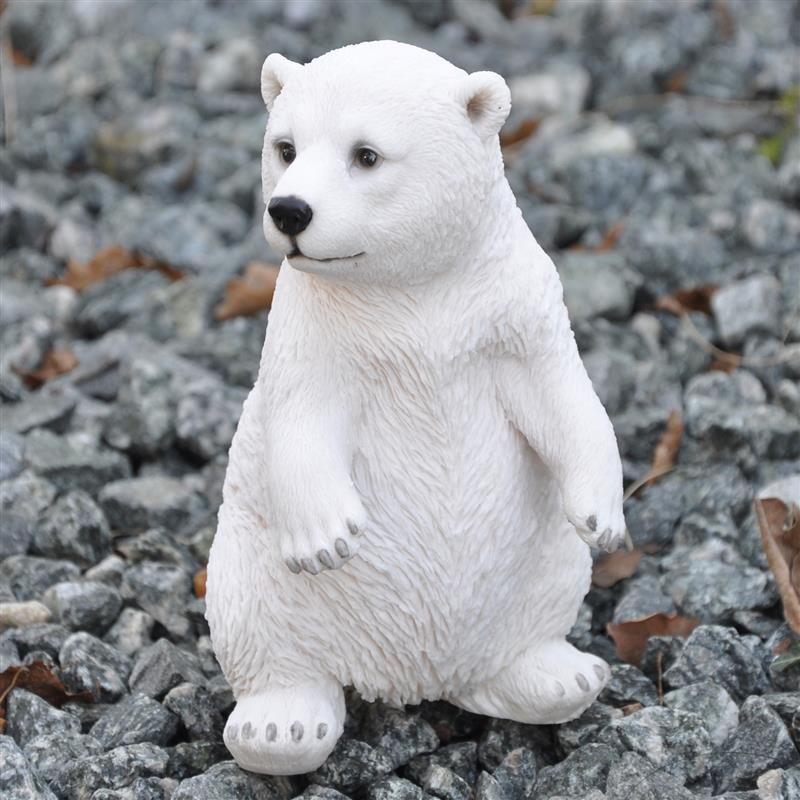 Dazikemo Dekofigur Gartenfigur Eisb&auml;r 11 x 11 x 19 cm - Bild 1