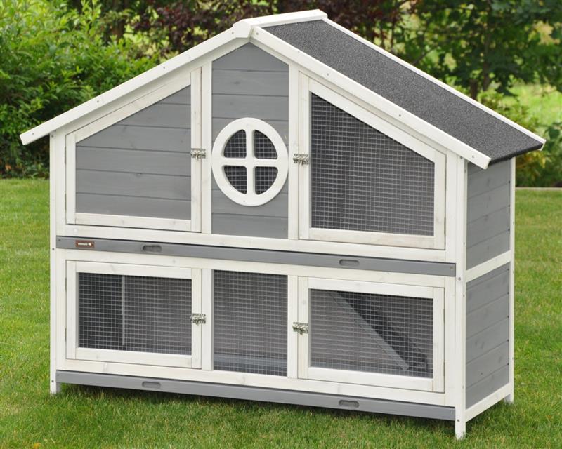 Nanook Hasenstall XL Momo grau 144 x 57 x 110 cm - Bild 1