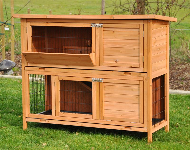 Nanook Kleintierstall Bommel 122 x 50 x 101 cm natur - Bild 1