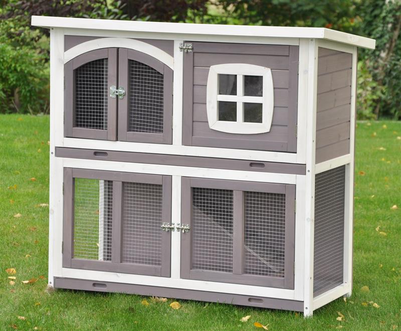 Nanook Hasenstall XL Murmel taupe / weiss - Bild 1