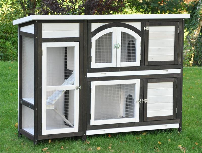 Nanook Kleintierstall Jumbo braun 145 x 48 x 109 cm - Bild 1