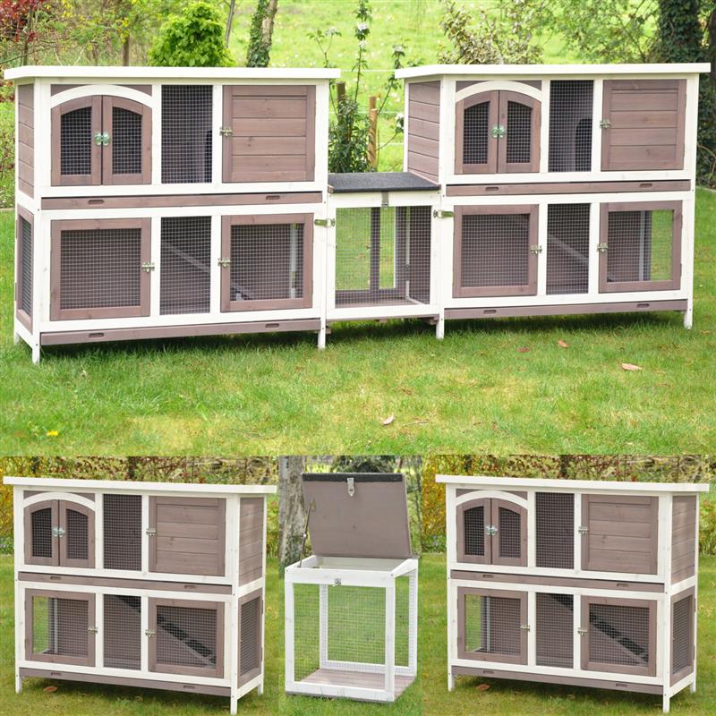 Nanook XXL Doppel Hasenstall Kombination - Bild 1