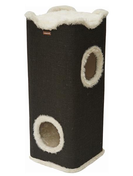 Nanook Kratztonne Kratzbaum Amigo mit Pl&uuml;schrand schwarz 100 x 40 cm - Bild 1