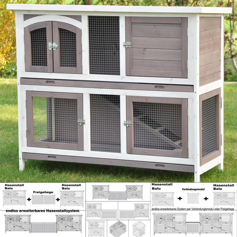 Nanook Hasenstall Balu Einzelstall oder System Kombi - Bild 1