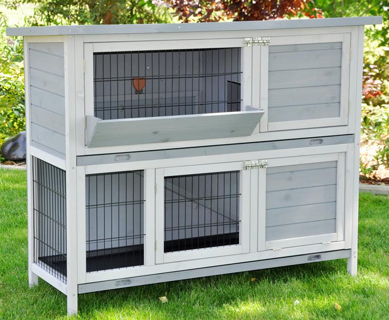 Nanook Kleintierstall Bommel 122 x 50 x 101 cm grau - Bild 1