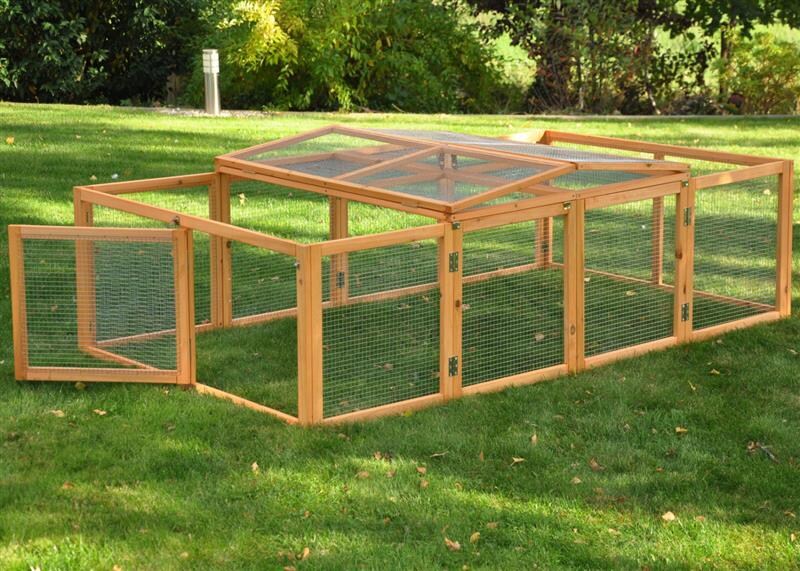 Nanook Freigehege Purzel natur faltbar 200 x 123 x 53 cm