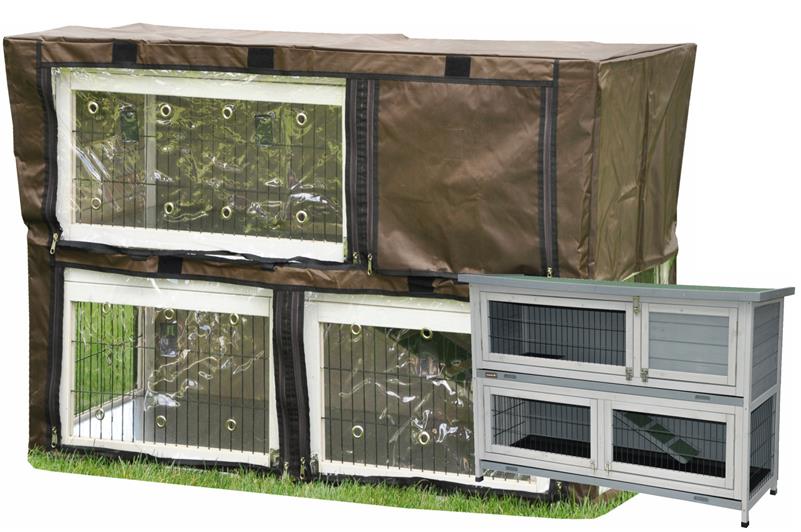 Nanook Schutzh&uuml;lle f&uuml;r Hasenst&auml;lle 122 x 49 x 83 - Bild 1