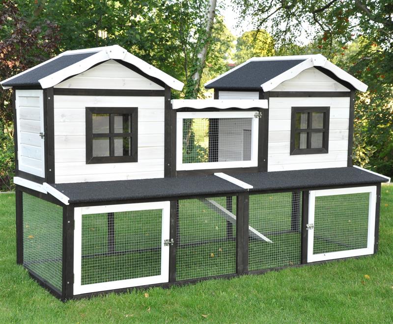 Nanook Kleintierstallkombi Fantasie braun wei&szlig; - Bild 1