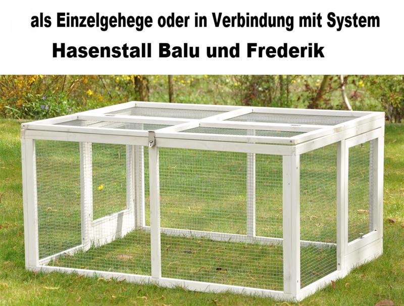Nanook Freilaufgehege f&uuml;r Hasenst&auml;lle Balu / Frederik - Bild 1