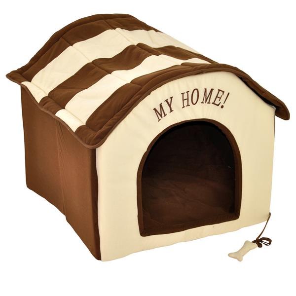 Nanook Hundeh&ouml;hle Katzenh&ouml;hle braun 46 x 46 x 35 cm - Bild 1