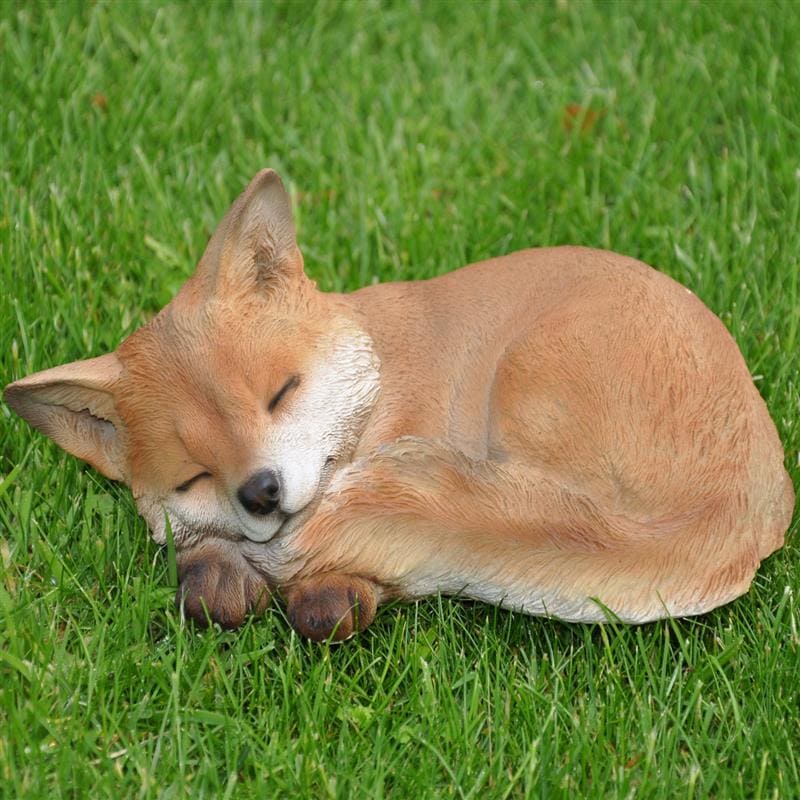 Dazikemo Dekofigur Gartenfigur schlafender Fuchs - Bild 1