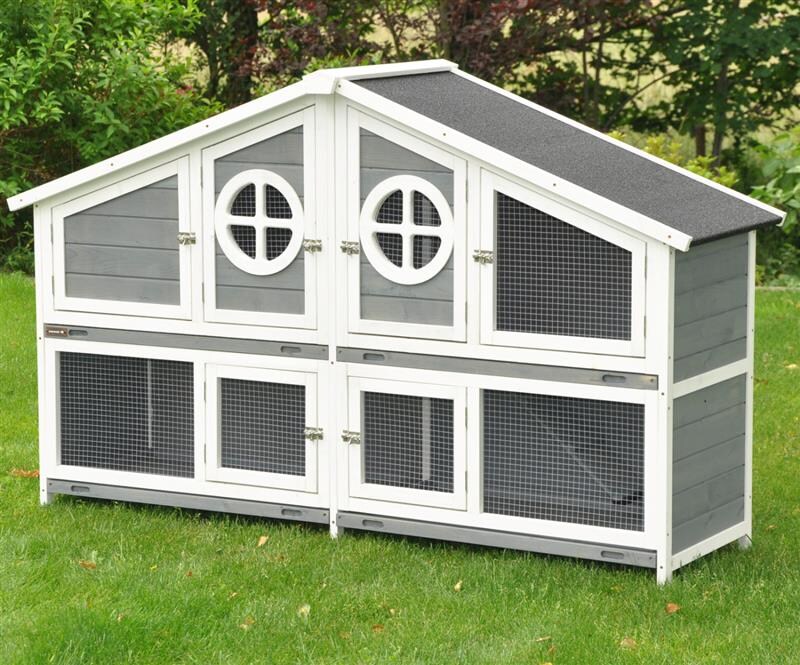 Nanook Kleintierstall Momo XXL grau 164 x 48 x 110 cm