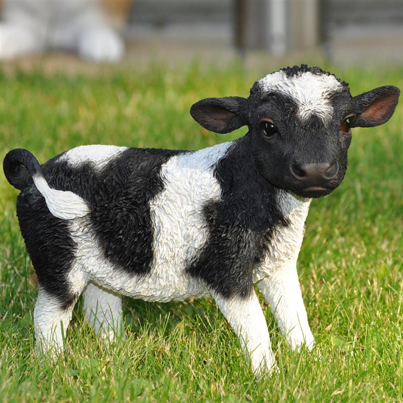 Dazikemo Dekofigur Gartenfigur stehende Kuh - Bild 1