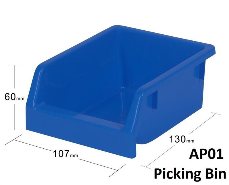 Dazikemo 20-er Set Kunststoff Stapelbox blau | 04251639210131