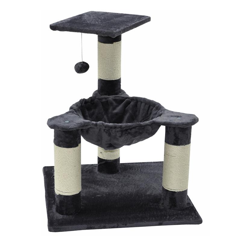 Nanook Kratzbaum Peppy dunkelgrau 80 x 62 x 62 cm - Bild 1