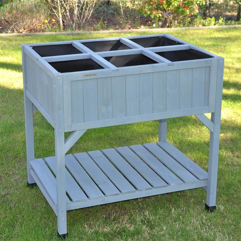 Dazikemo Gemüse Hochbeet grau | 04251639210179