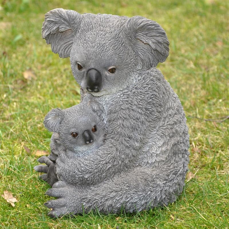 Dazikemo Gartenfigur Mutter & Baby Koalabär | 04251639210315