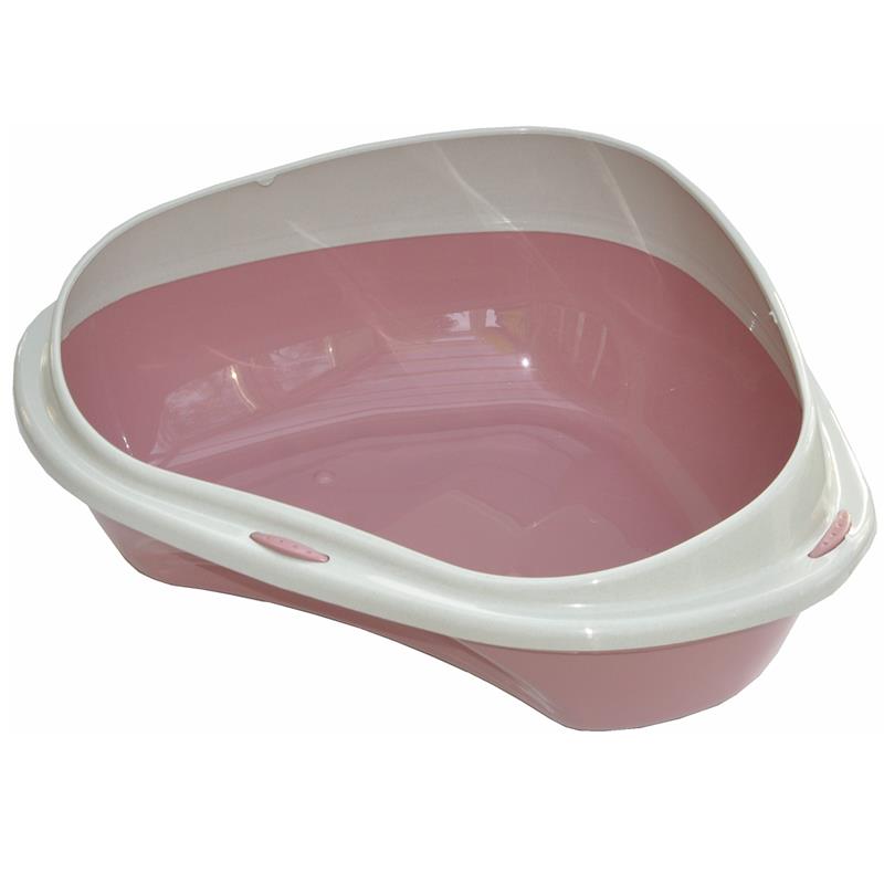 Georplast Eck Katzentoilette Shuttle Corner rosa - Bild 1