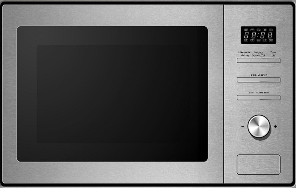 PKM Einbaumikrowelle MW820EBM - Edelstahl, 800Watt, 20 Liter - Bild 1