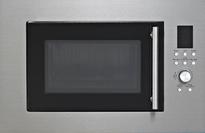 PKM Einbaumikrowelle MW900-23G-IN - 900 Watt, Edelstahl, 23 Liter, Grill - Bild 1