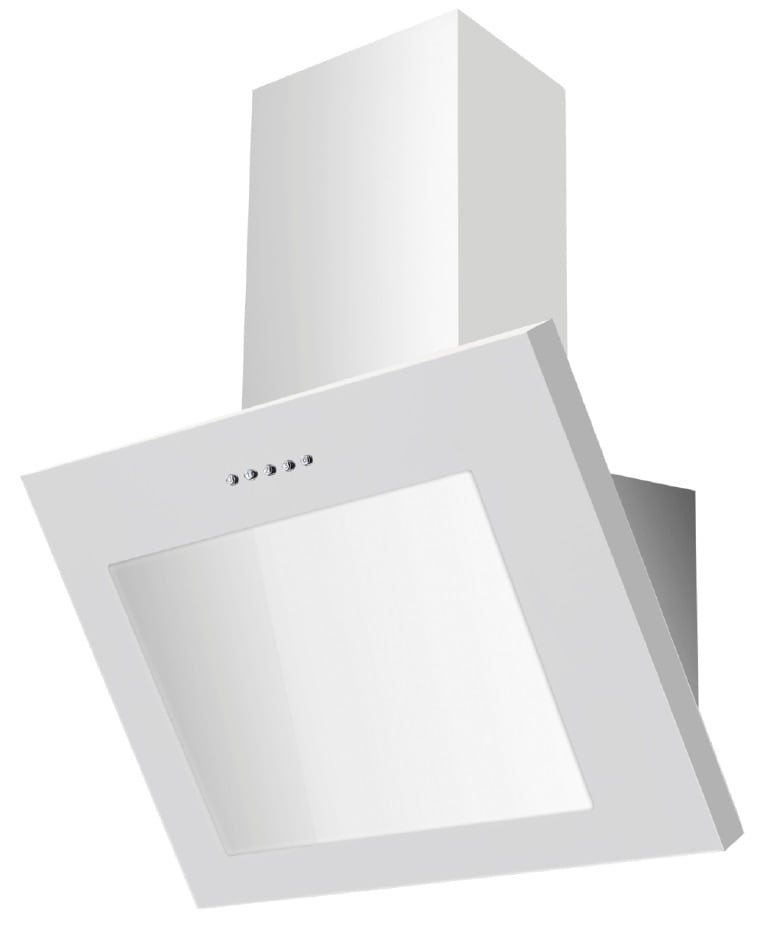 PKM Kopffreihaube S28-60 BWPY - 60cm, wei&szlig;, Glas, LED, Dunstabzugshaube - Bild 1