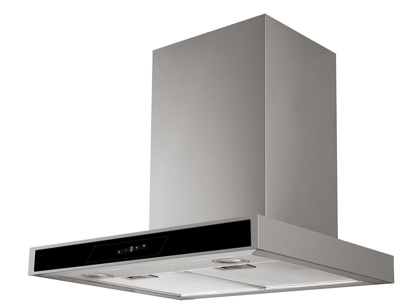 PKM Kaminabzugshaube 8060G Z - 60cm, Touch-Control, Edelstahl, Glasfront schwarz - Bild 1