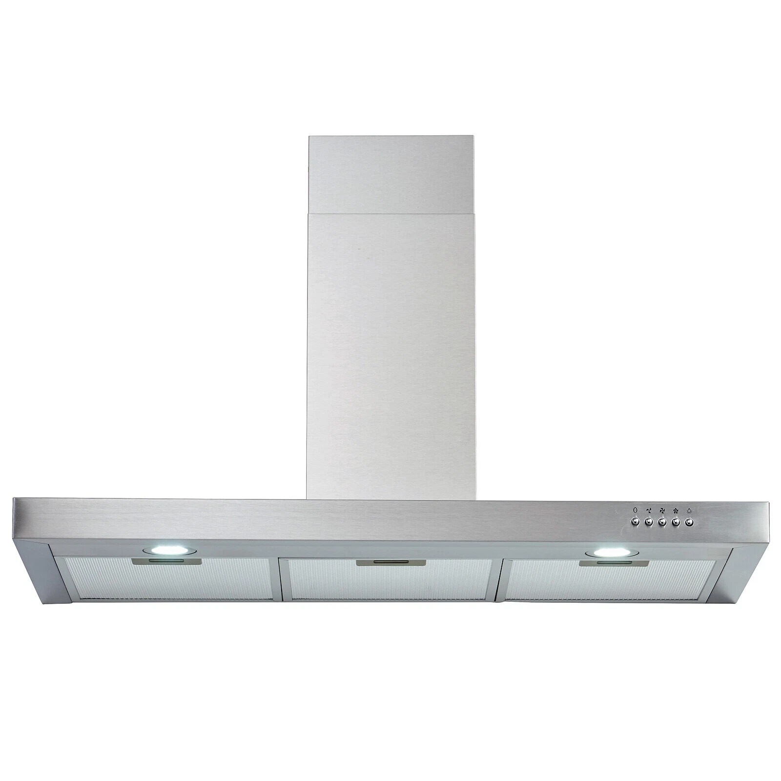 PKM Kaminhaube 9004W - 90cm, Edelstahl, LED, Abluft/Umluft, Dunstabzugshaube - Bild 1