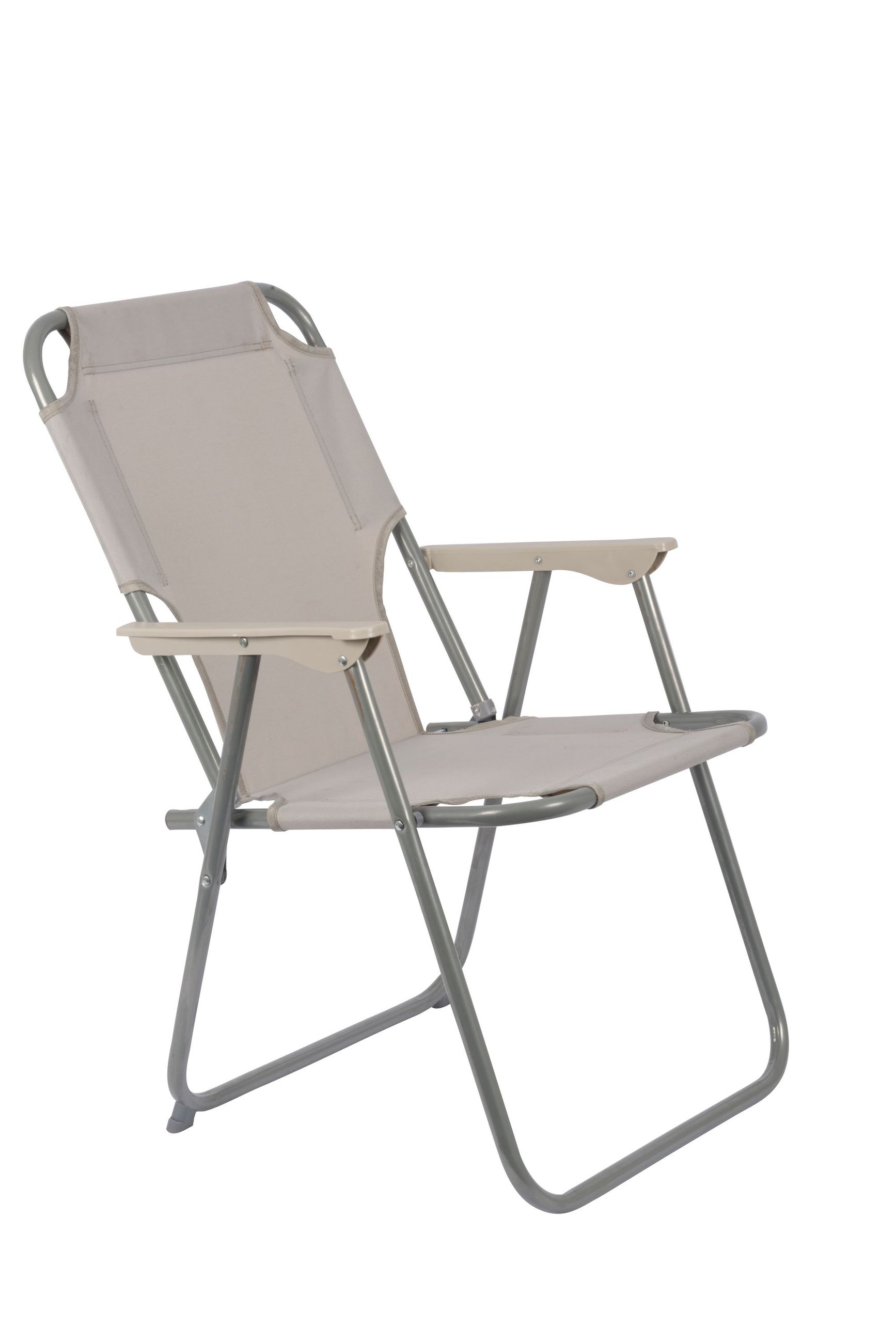 Lifetime Garden Campingklappstuhl Klappstuhl hellgrau mit Armlehnen - Bild 1