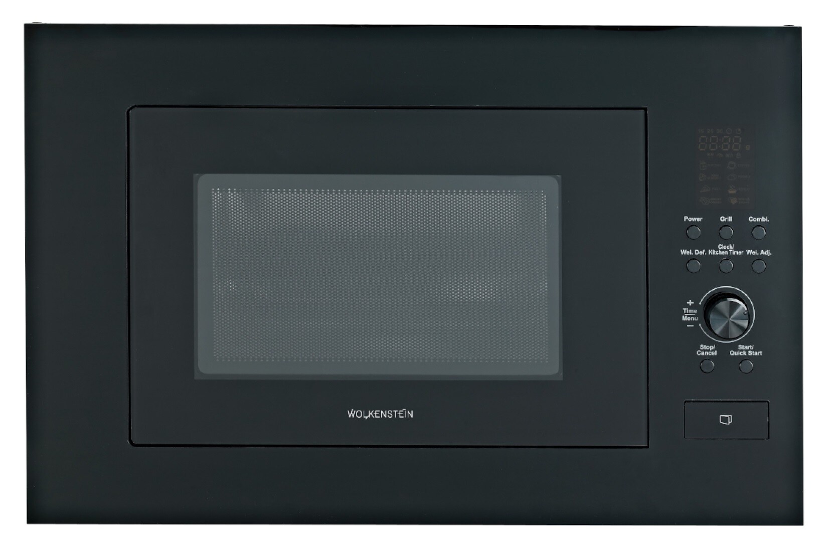 Wolkenstein Einbaumikrowelle WMW900-25GB EB - schwarz 900W Grill 1000W - Bild 1