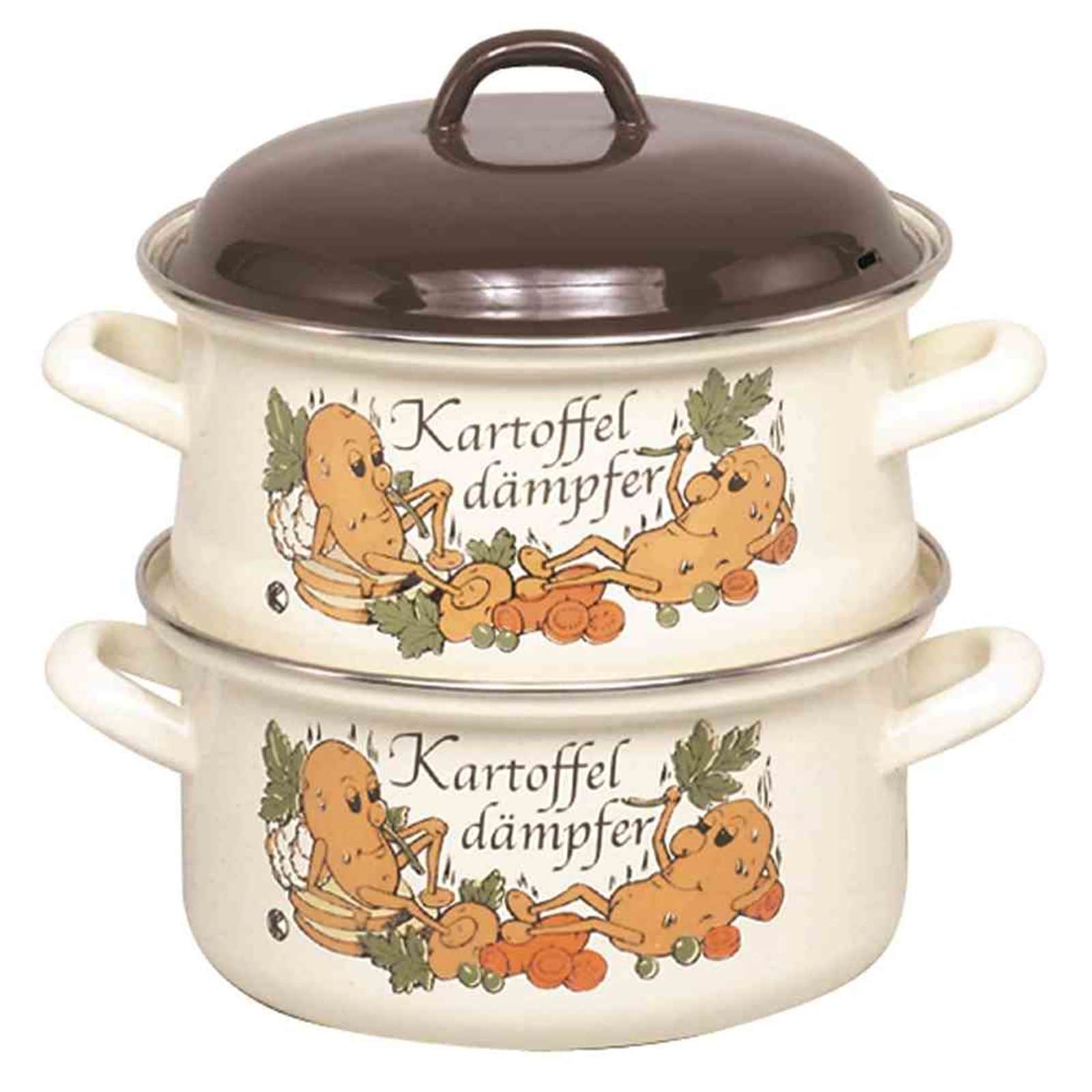 KR&Uuml;GER Kartoffeld&auml;mpfer/Bio-D&uuml;nster emailliert &Oslash; 20 cm - Bild 1
