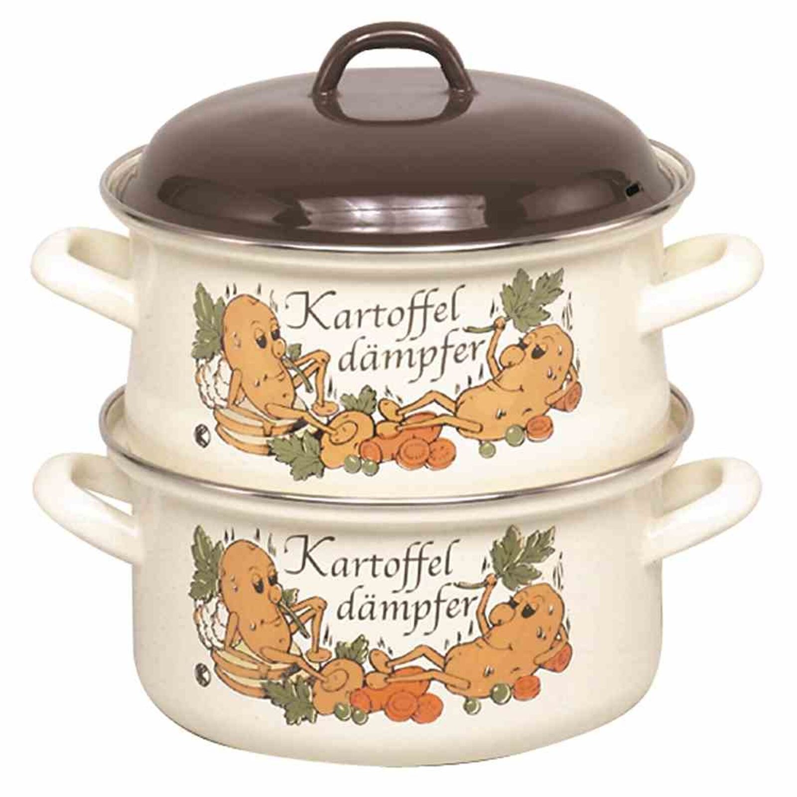 KRÜGER Kartoffeldämpfer/Bio-Dünster emailliert Ø 20 cm