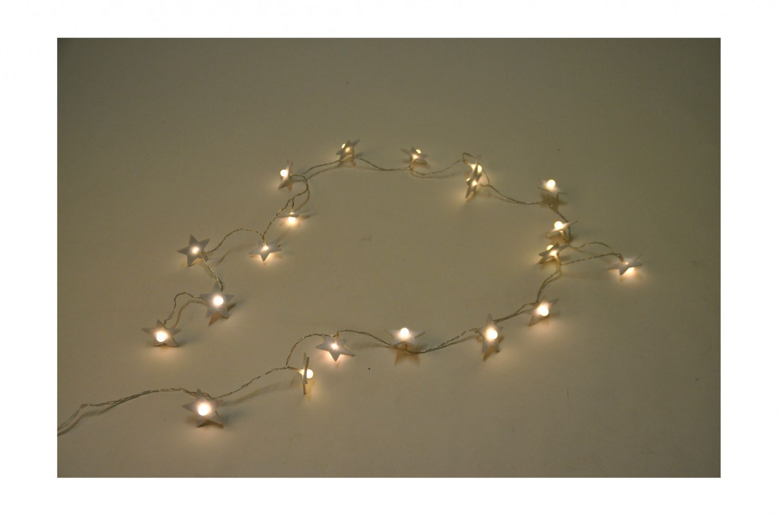 BURI BURI Lichterkette 20 LEDs Weihnachtsdeko Stern Bl&uuml;te Hochzeit - Bild 1